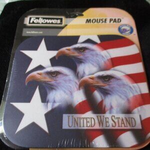 Fellowes United We Stand American Eagle Mouse Pad NEW